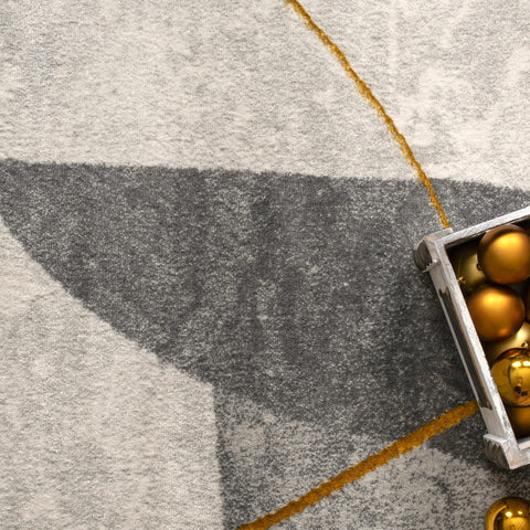 Geometric & Botanical Pattern Rug – Soft, Durable, Modern, Elegant Design