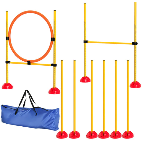 Rootz 3-part Agility Set for Dogs - Dog Training Equipment - Dog Skills Booster - Safe & Portable - Versatile Use - 83cm x 19.5cm x 103cm