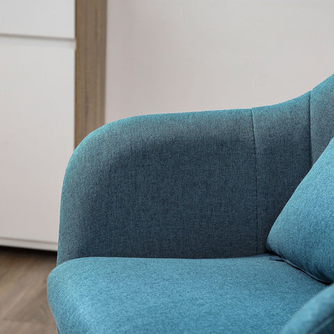 Rootz Lounge Chair - Relaxation Chair - Sleeping Chair - Lumbar Support - 60L x 60W x 79-91H cm -  Blue