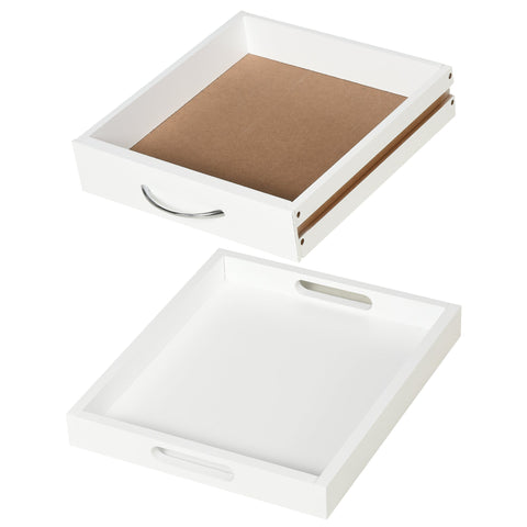 Rootz Kitchen Trolley - Serving Trolley - Kitchen Cart with Wheels - Versatile Storage - 37cm x 37cm x 76cm