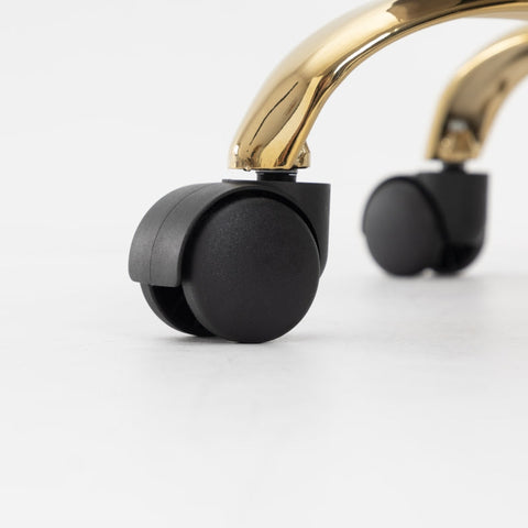 Rootz Gray Velvet Swivel Chair - Height Adjustable Chair - Rotatable Office Chair - Maximum Comfort - 44L x 55W x 91H cm