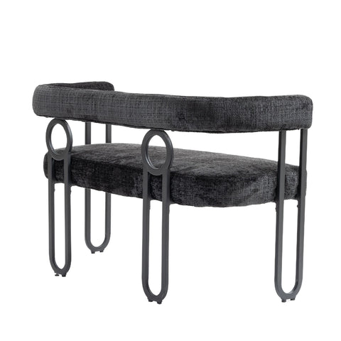 Rootz Double Sofa - Chenille Sofa Bed - Modern Couch - Comfort & Style - 118L x 53W x 71H cm