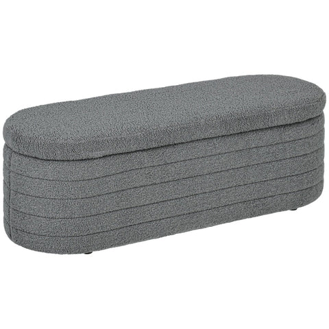 Rootz Padded Bed Bench - Storage Ottoman - Window Seat - 100% Polyester - Eucalyptus Wood Frame - 116cm x 41cm x 40.5cm