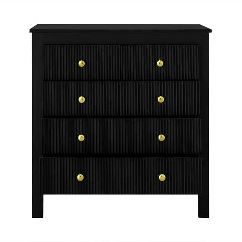 Rootz Elegant Sideboard - Storage Cabinet - Drawer Unit - Luxurious Shine - 79cm x 39.5cm x 80.5cm