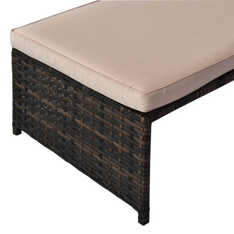 Rootz Garden Furniture Set - Patio Set - Outdoor Sofa Set - Comfort Seating - 124cm x 62cm x 62cm & Table 85cm x 50cm x 41cm