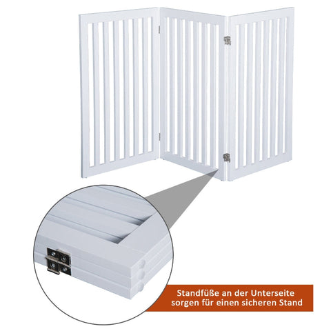 Rootz Dog Barrier - Pet Gate - Protective Grille - No Installation - Easy Setup - Flexible Configuration - Secure and Stable - 154.5cm x 1.8cm x 91.5cm - MDF