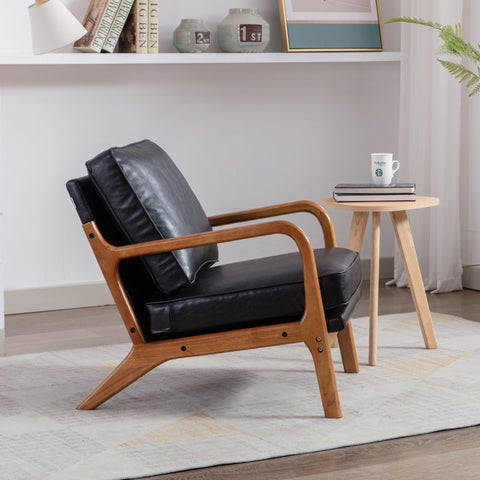 Rootz Modern Armchair - Comfy Chair - Stylish Seat - Unparalleled Comfort - 65cm x 80cm x 76cm