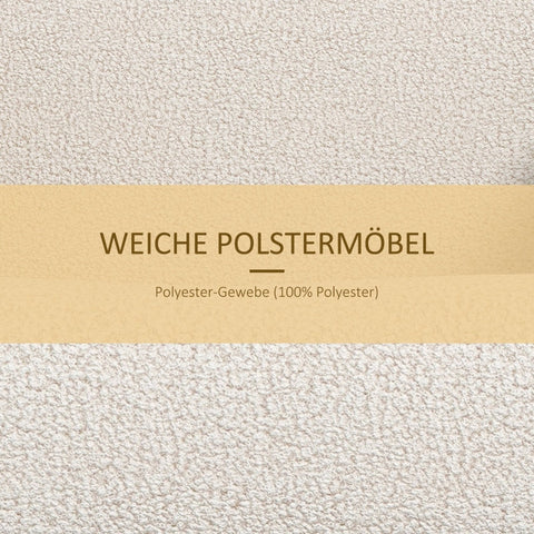 Rootz Boho Rocking Chair - Recliner - Glider - Soft Padding - Natural Rattan Decor - 60cm x 76cm x 74cm - Rubber Wood Frame - Cream