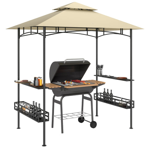 Rootz BBQ Tent - Grill-Zelt - Garden Pavilion - Air Circulation - 240cm x 150cm x 257cm