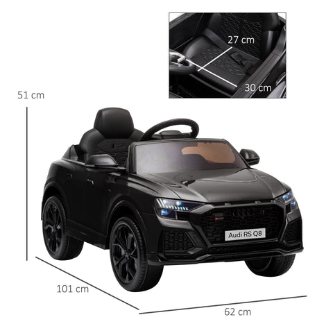 Rootz Electric Car for Kids - Audi RS Q8 - Remote Control Vehicle - MP3 & Bluetooth - Safe & Fun - 101x62x51cm