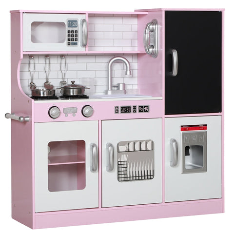 Rootz Children's Kitchen Set - Kid's Play Kitchen - Toy Kitchens - Interactive Play - 83.8L x 26.8W x 81H cm