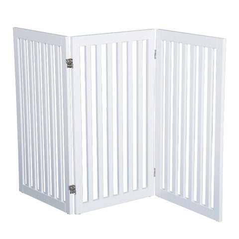Rootz Dog Barrier - Pet Gate - Protective Grille - No Installation - Easy Setup - Flexible Configuration - Secure and Stable - 154.5cm x 1.8cm x 91.5cm - MDF