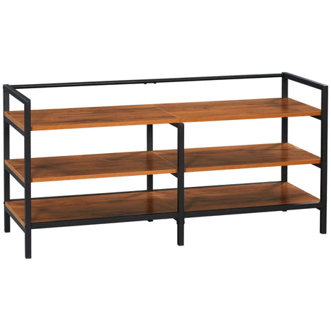 Rootz Industrial Design TV Stand - Lowboard - Media Console - Spacious Surface - Ample Storage - Durable Steel Frame - 120cm x 40cm x 59cm