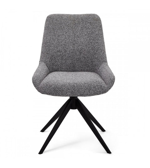 Rootz Dining Chair Set - Swivel Chair - Modern Dining Chairs - Luxurious Polyester Fabric - Foam Cushion Comfort - Sleek Metal Legs - 64cm x 56cm x 87cm