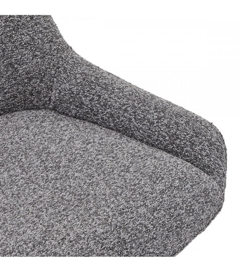 Rootz Dining Chair Set - Swivel Chair - Modern Dining Chairs - Luxurious Polyester Fabric - Foam Cushion Comfort - Sleek Metal Legs - 64cm x 56cm x 87cm