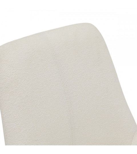 Rootz Dining Chair - Swivel Chair - Upholstered Chair - Luxurious Polyester Fabric - Foam Cushions for Optimal Comfort - Modern Metal Legs - 64cm x 56cm x 87cm