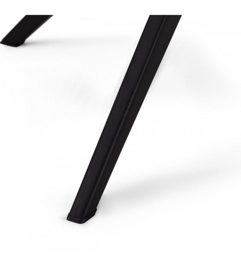 Rootz Dining Chair - Swivel Chair - Upholstered Chair - Luxurious Polyester Fabric - Foam Cushions for Optimal Comfort - Modern Metal Legs - 64cm x 56cm x 87cm