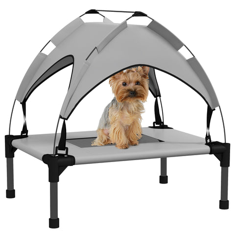 Rootz Dog Bed with Roof - Outdoor - Portable - Water-Repellent - 61 x 46 x 63 cm - Comfort & Protection for Dogs Up to 30kg