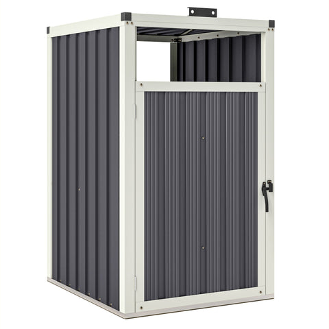Rootz Outdoor Waste Bin Cover - Garbage Can Shelter - Trash Bin Enclosure - Ventilated, Weather-resistant, 73 x 81 x 122 cm