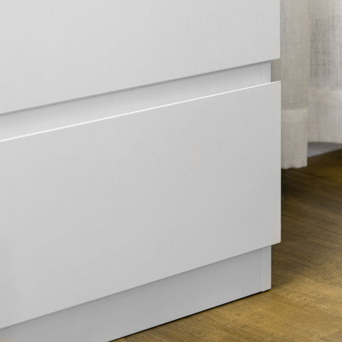 Rootz Cabinet 3 Drawer Unit - Puristic Storage Furniture - Bedroom Organizer - Robust Chipboard - 80cm x 39cm x 73cm