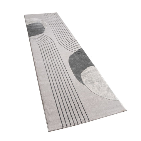 Geometric Botanical Pattern Rug – Soft, Durable – Polypropylene & Polyester Blend