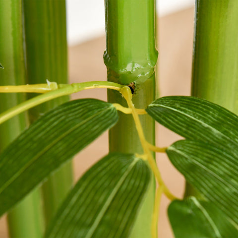 Rootz Artificial Bamboo Plant - Fake Plant - Silk Plant - Realistic Look - Low Maintenance - 140cm Tall - Green