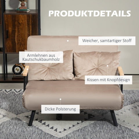 Rootz Sleeping Chair - Guest Bed - Sofa Bed - 5-Level Adjustable Backrest - Robust Steel Frame - 102cm x 73cm x 81cm