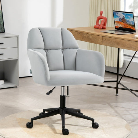 Rootz Office Chair - Swivel Desk Chair - Ergonomic Seating - Plush Padding - 58cm x 58.5cm x 78-86cm