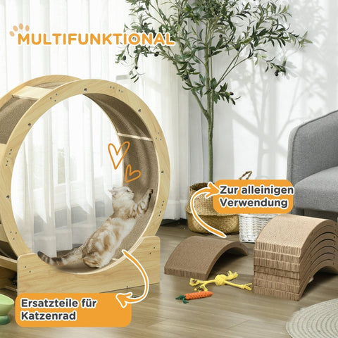 Rootz 8 Piece Cat Scratching Board - Scratching Mat - Cardboard Scratcher - Furniture Protection - 55cm x 25.5cm x 3cm