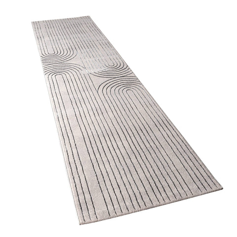 Geometric Botanical Pattern Rug – Modern Style – Soft & Durable – Short Pile