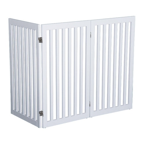 Rootz Dog Barrier - Pet Gate - Protective Grille - No Installation - Easy Setup - Flexible Configuration - Secure and Stable - 154.5cm x 1.8cm x 91.5cm - MDF