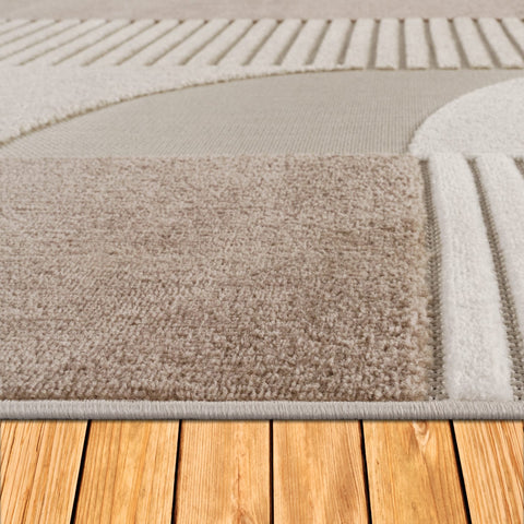 Indoor & Outdoor Rug – Stylish, Durable, 3D Patterns, Easy Clean, Polypropylene