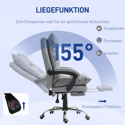 Rootz Ergonomic Office Chair - Desk Chair - Swivel Chair - Maximum Comfort - 66L x 72W x 122-130H cm
