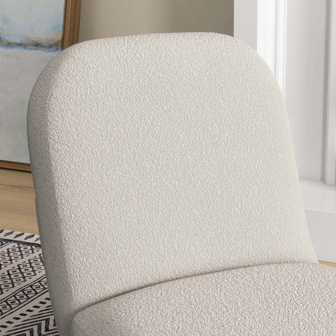 Rootz Floor Chair - Gaming Chair - Reading Chair - Ultimate Comfort - Versatile Use - Stylish Design - 56cm x 76.5cm x 66cm - Lambswool Look - White