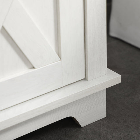 Rootz Bathroom Cabinet Vanity - Base Cabinet - Storage Unit - Space-Saving - 60 x 30 x 60 cm - White - Optimizes Space Under Sink