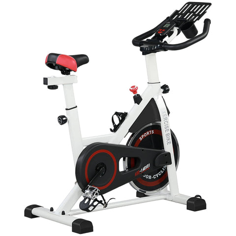 Rootz Exercise Bike - Indoor Cycling Bicycle - Home Trainer - 8kg Flywheel - Adjustable Resistance - Steel Frame - 103cm x 53cm x 100-114cm