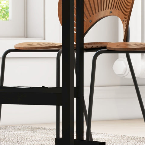 Rootz Folding Dining Table - Expandable Table - Space-saving Dining Table - Elegant Style - Wheels for Easy Mobility - 120cm x 80cm x 73cm