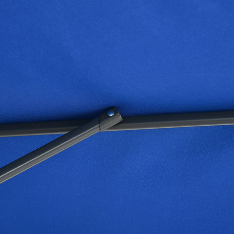 Rootz Offset Tilting Folding Garden Umbrella - Patio Parasol - Sunshade - Optimal Sun Protection - 2.97m x 2.5m with Stand