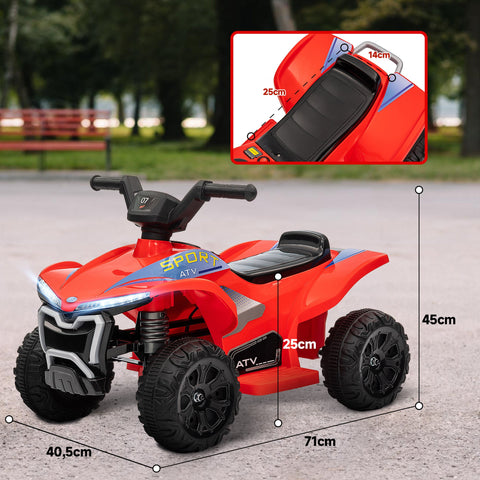 Rootz Elektro-Quad for Children - 6V Electric Ride-On - Kids Vehicle - Safe & Fun - 71cm x 40.5cm x 45cm