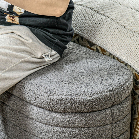 Rootz Padded Bed Bench - Storage Ottoman - Window Seat - 100% Polyester - Eucalyptus Wood Frame - 116cm x 41cm x 40.5cm