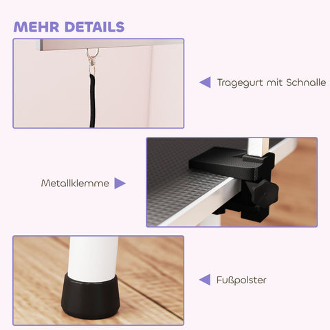 Rootz Dog Grooming Table - Pet Grooming Station - Foldable Table - Non-Slip Surface - Sturdy & Safe - 81x48.5x80 cm - Black