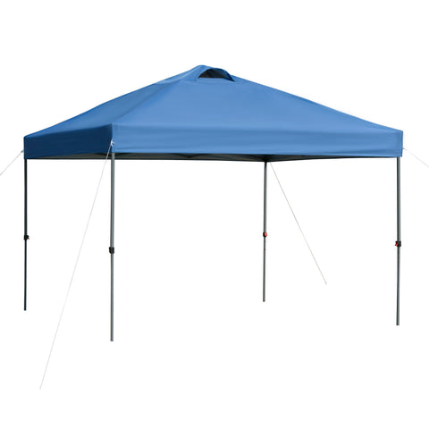 Rootz Garden Pavilion - Folding Pavilion - Marquee - UV Protection - 2.95m x 2.95m x 2.64m - Blue - Oxford Fabric