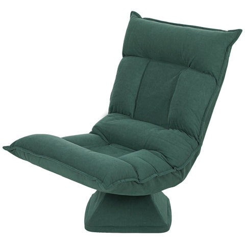 Rootz Floor Armchair - Adjustable Lounge Chair - Rotatable Recliner - Velvet Comfort - 62cm x 70cm x 95cm