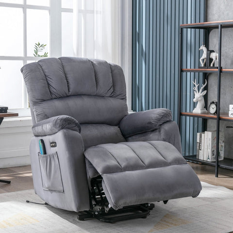 Rootz Electric Recliner Armchair - Massage Chair - Heated Chair - Ultimate Comfort - 91W x 96D x 110H cm