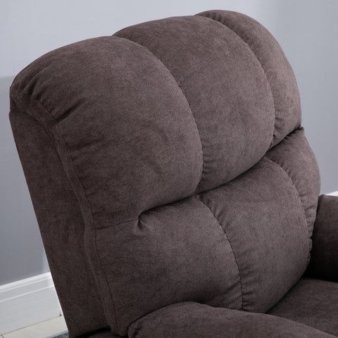 Rootz Brown Relaxation Armchair - Reclining Stand-Up Chair - Adjustable Lift Chairs - USB Connection - 98cm x 82cm x 106cm