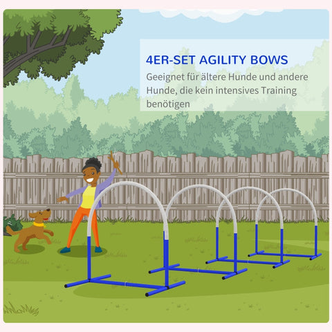 Rootz Dog Agility Set - Puppy Training Set - Obstacle Course - Enhance Bond - 88cm x 64cm x 95cm - Includes Carrying Bag & Pegs