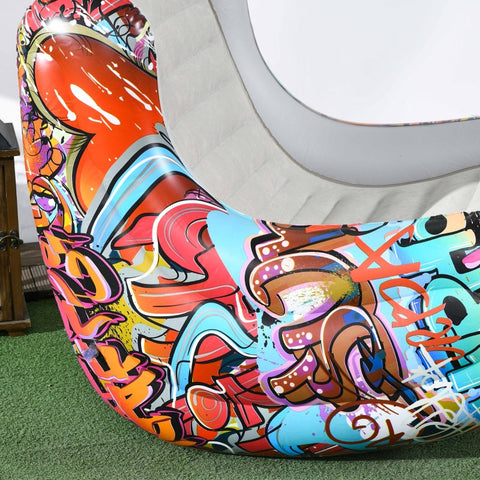 Rootz Inflatable Bean Bag Chair - Air Chair - Ergonomic Lounger - Ultimate Comfort - Puncture-Resistant - Supports Up to 80 kg - 94cm x 76cm x 75cm