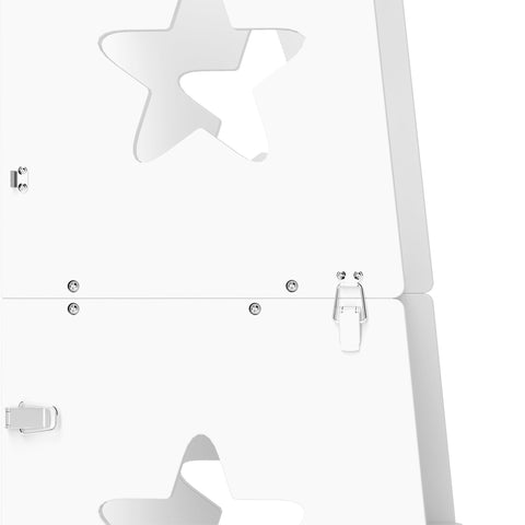 Rootz Children Learning Tower Stand - Kids Step Stool - Convertible Furniture - Safe EN71 Standards - 60 x 44.5 x 86 cm White