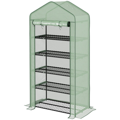 Rootz Garden Greenhouse - Plant Shelter - Outdoor Plant House - Extends Growth Period - 90l x 49b x 193h cm