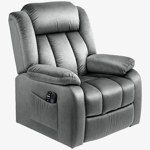 Rootz Stand-Up Massage Recliner Chair - Lift Chair - Lumbar Heating - 8-Point Massage - 88W x 95D x 106H cm